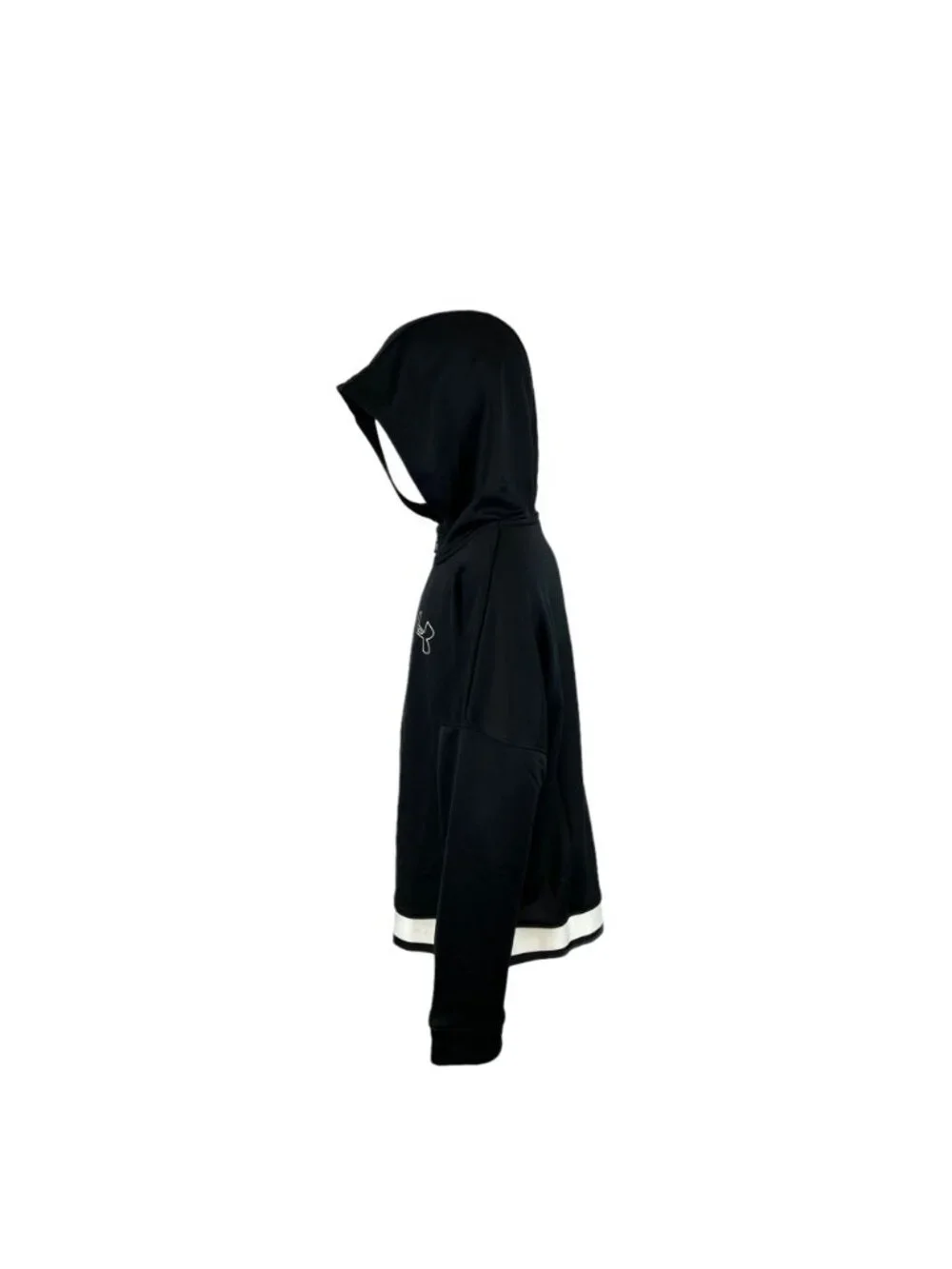 Girl's Under Armour black full zip hoodie size youth large